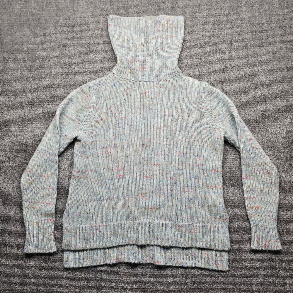 Banana Republic Italian Yarn Alpaca Merino Wool Confetti Turtleneck Sweater M